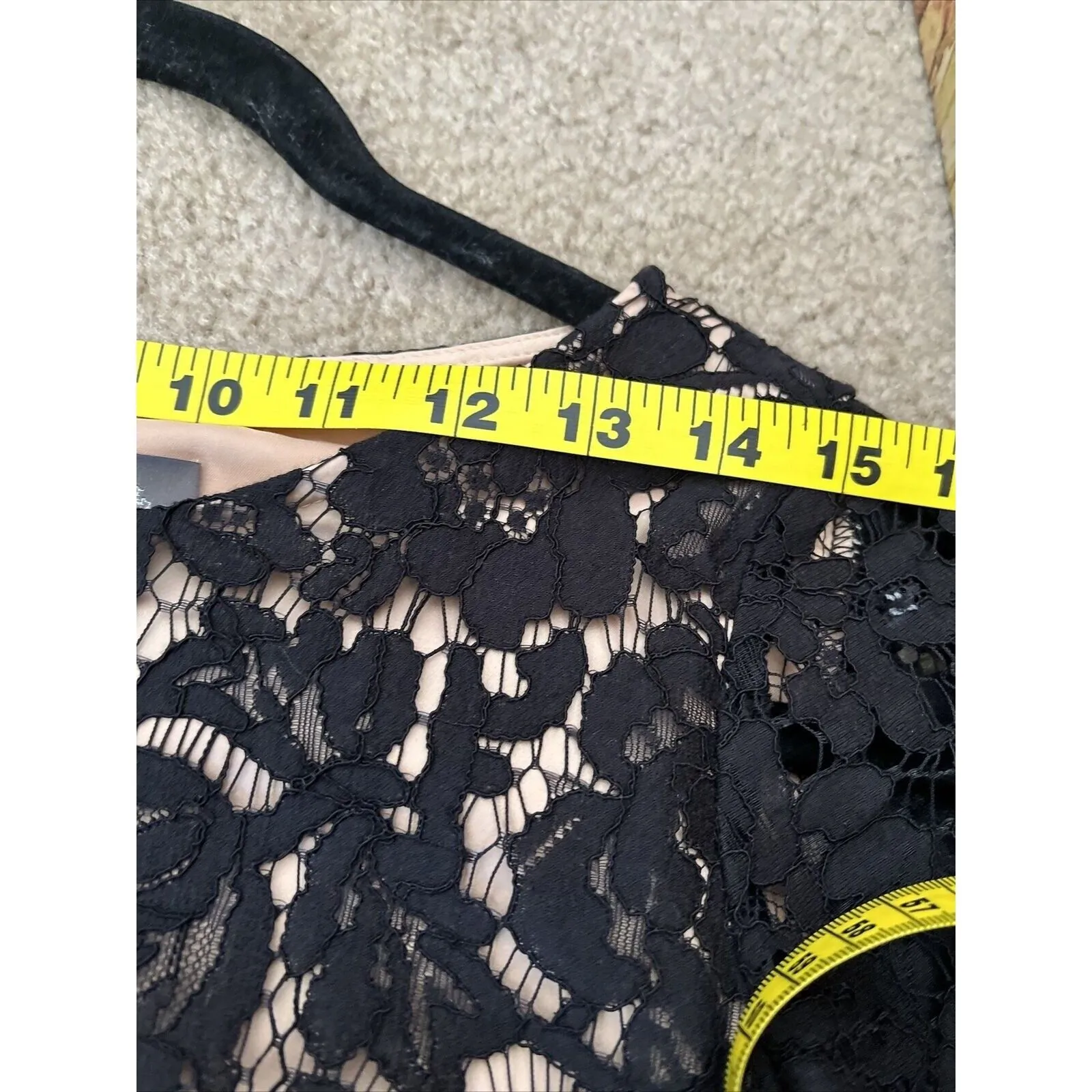 Vince Camuto Black Dress 6 Dark Fairy Romantic Whimsical 3/4 Sleeve Preppy Nye - Image 14