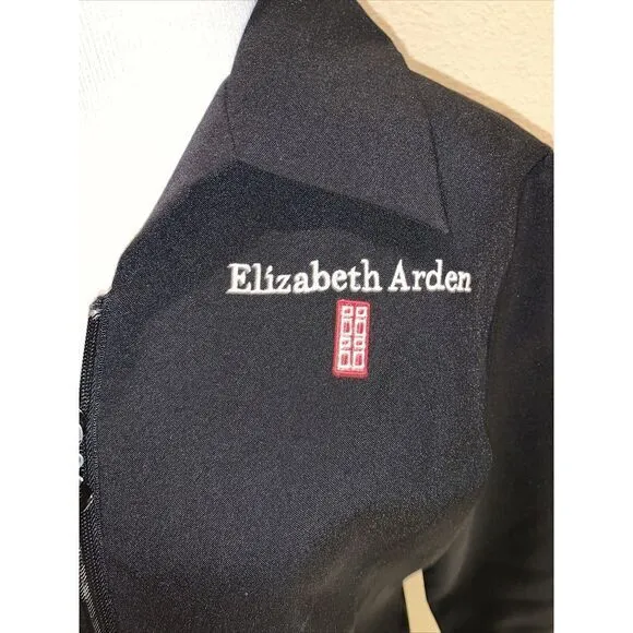 ELIZABETH ARDEN Jacket Size XSmall Uniform Top Black Pockets Cosmetics‎ - Image 2