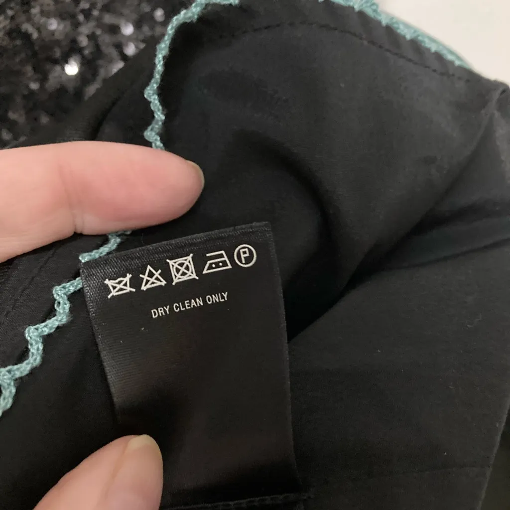 Anthropologie Leifsdottir Starlit Stripes Sleeveless Sequin Top Tea Midi Dress - Image 6