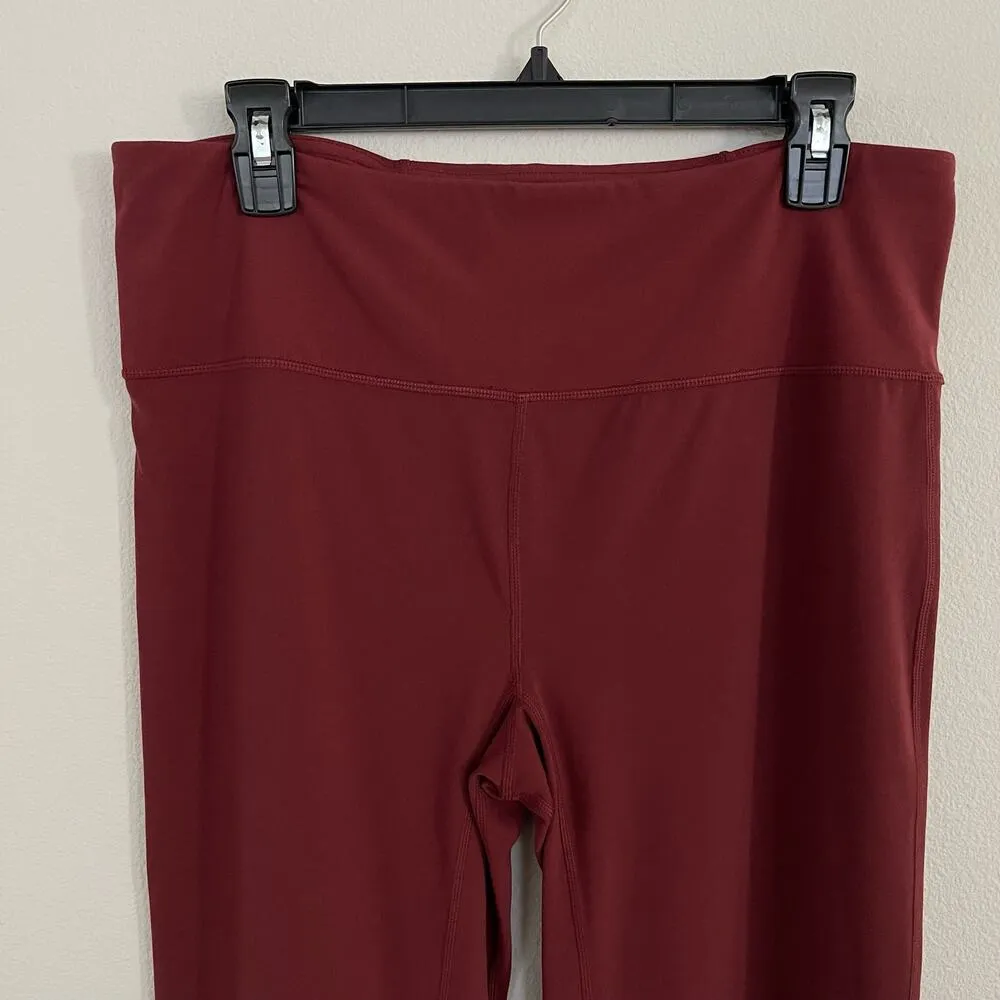 ZELLA Deep Red High Waist Wide Leg Crop Leggings Nordstrom (Large) - Image 2