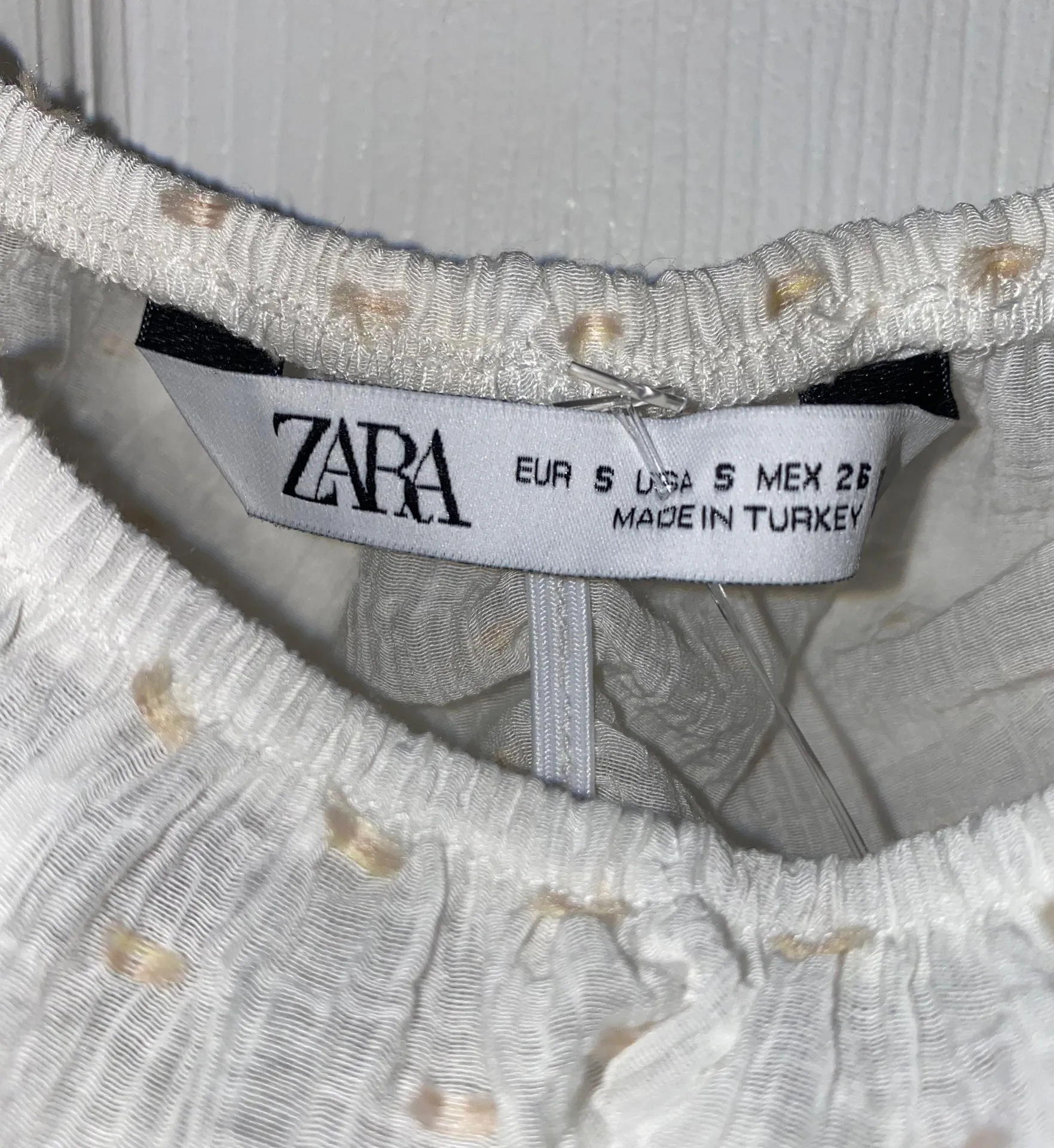 ZARA White Ruffle Blouse - Image 2