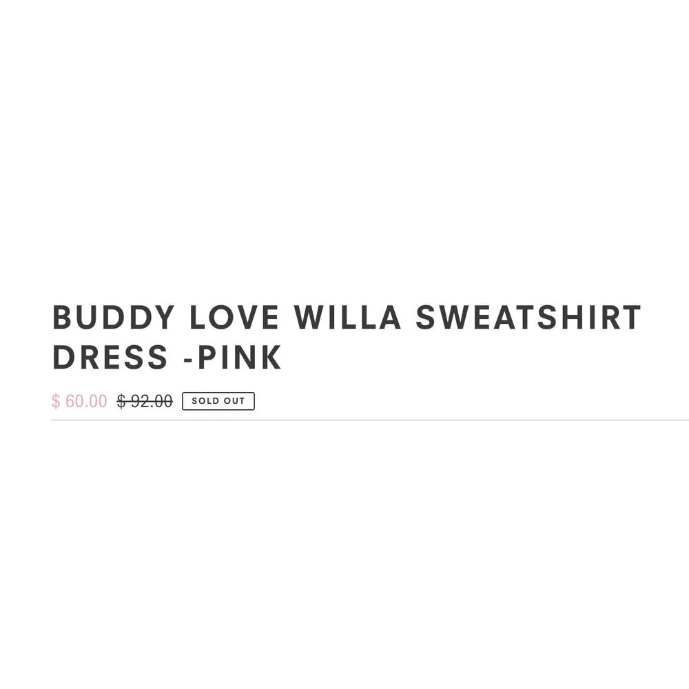 BUDDY LOVE WILLA SWEATSHIRT DRESS PINK - Image 12