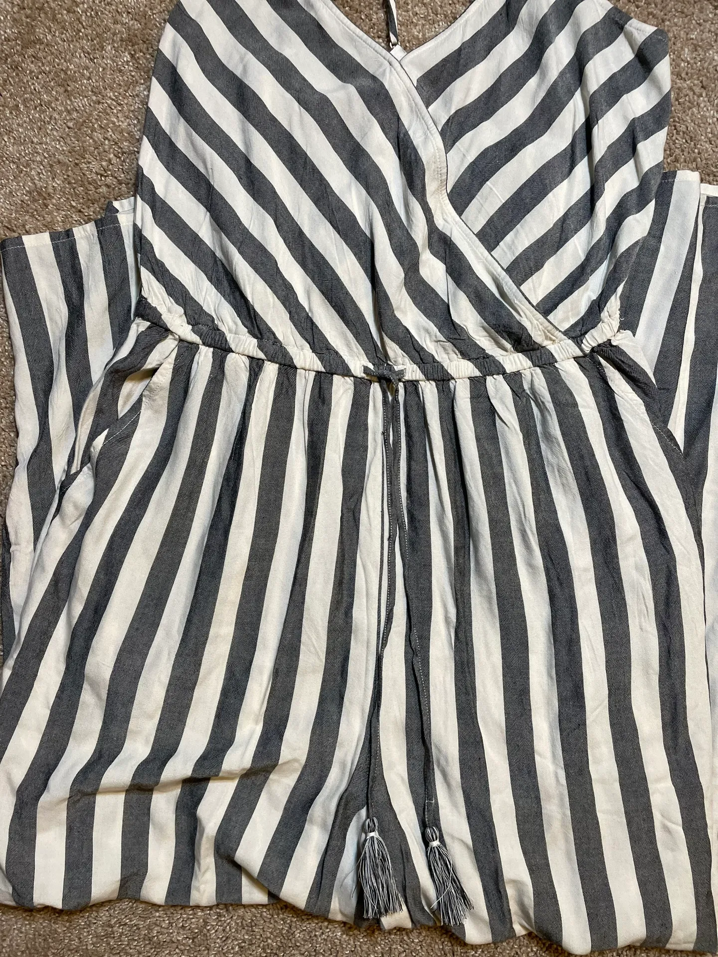 AE Striped Strappy Wide Leg Jumpsuit - Image 7