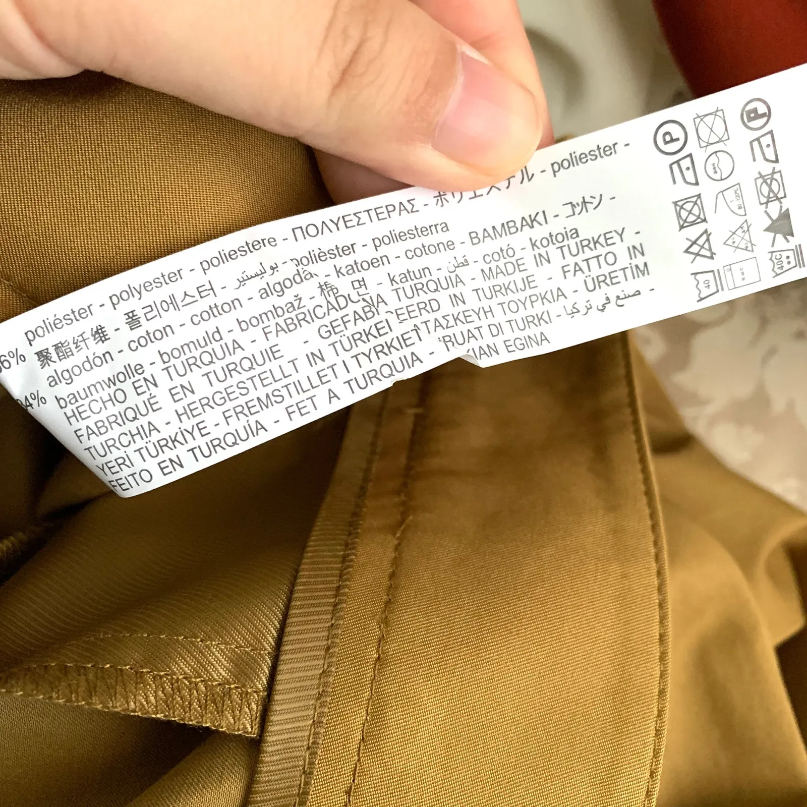 ZARA  High Waisted Straight Leg Cargo Pants in Toffee - Image 12