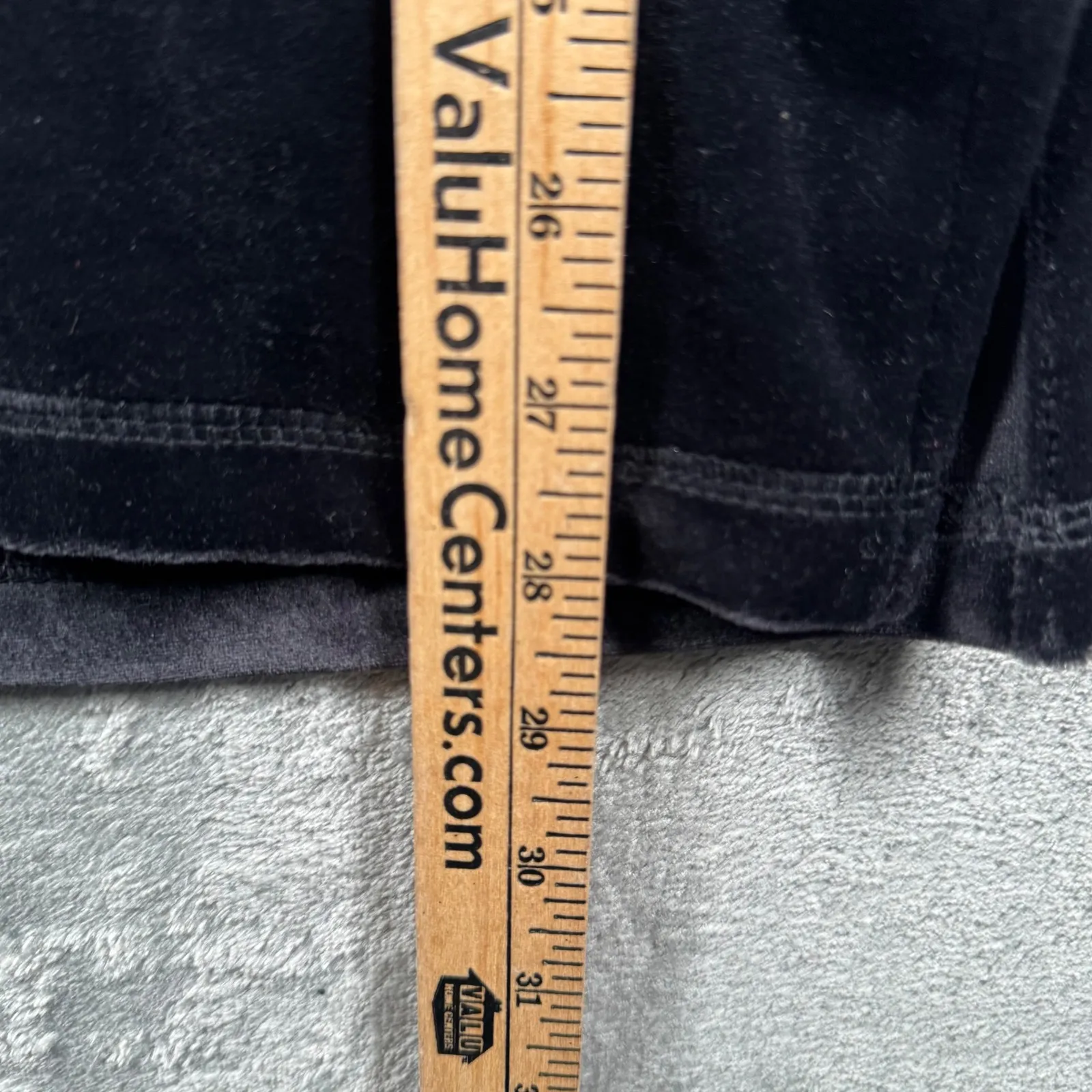 Bobbie Brooks Outfit S Vintage 90s Mock Neck Velour Patchwork Top Pants Set Goth Gray - Image 11