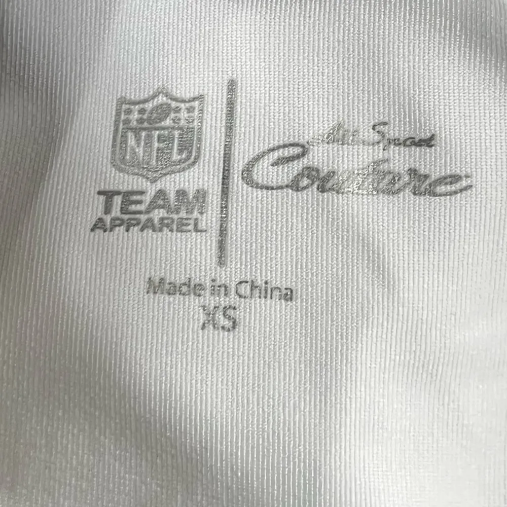 NFL Team Couture Miami Dolphins Mesh Neck Long Sleeve Shirt White Size X-Small - Image 4