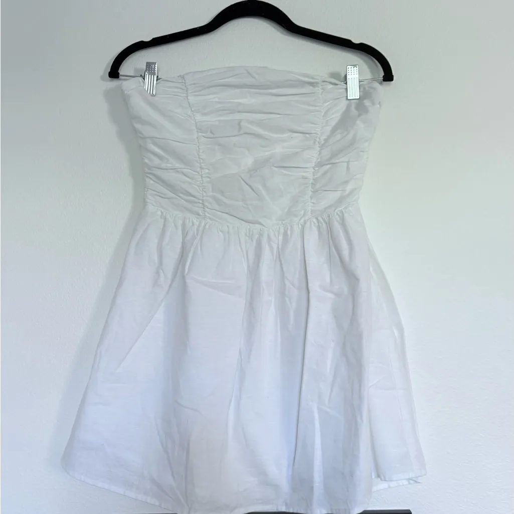 More to come robin mini White Strapless Dress - Image 3