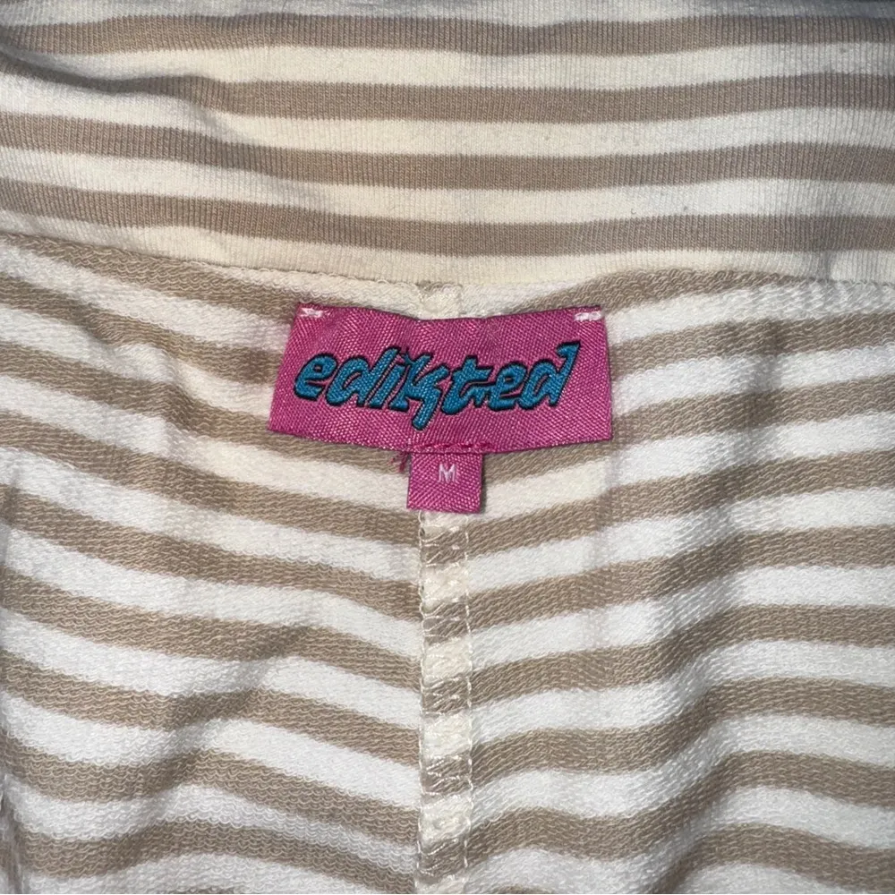 Edikted  Kaeli Stripe Flare Pants - Beige Medium - Image 5