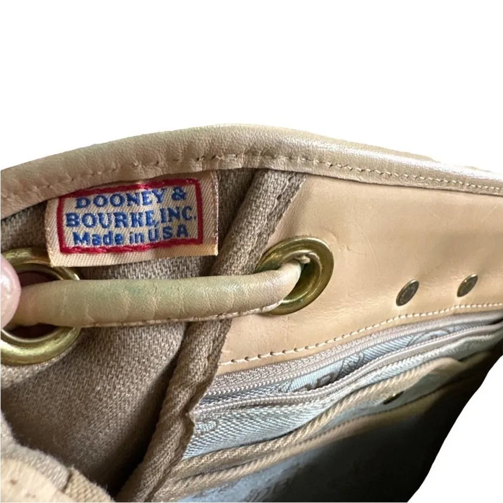 Dooney & Bourke Vintage  Canyon Canvas and Leather Small Daypack/ Backpack - Image 9