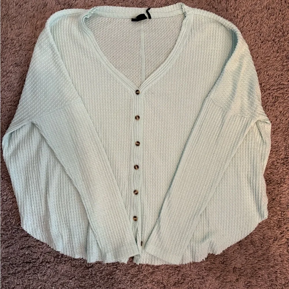 Out From Under Jojo Waffle Thermal Mint Size S - Image 2