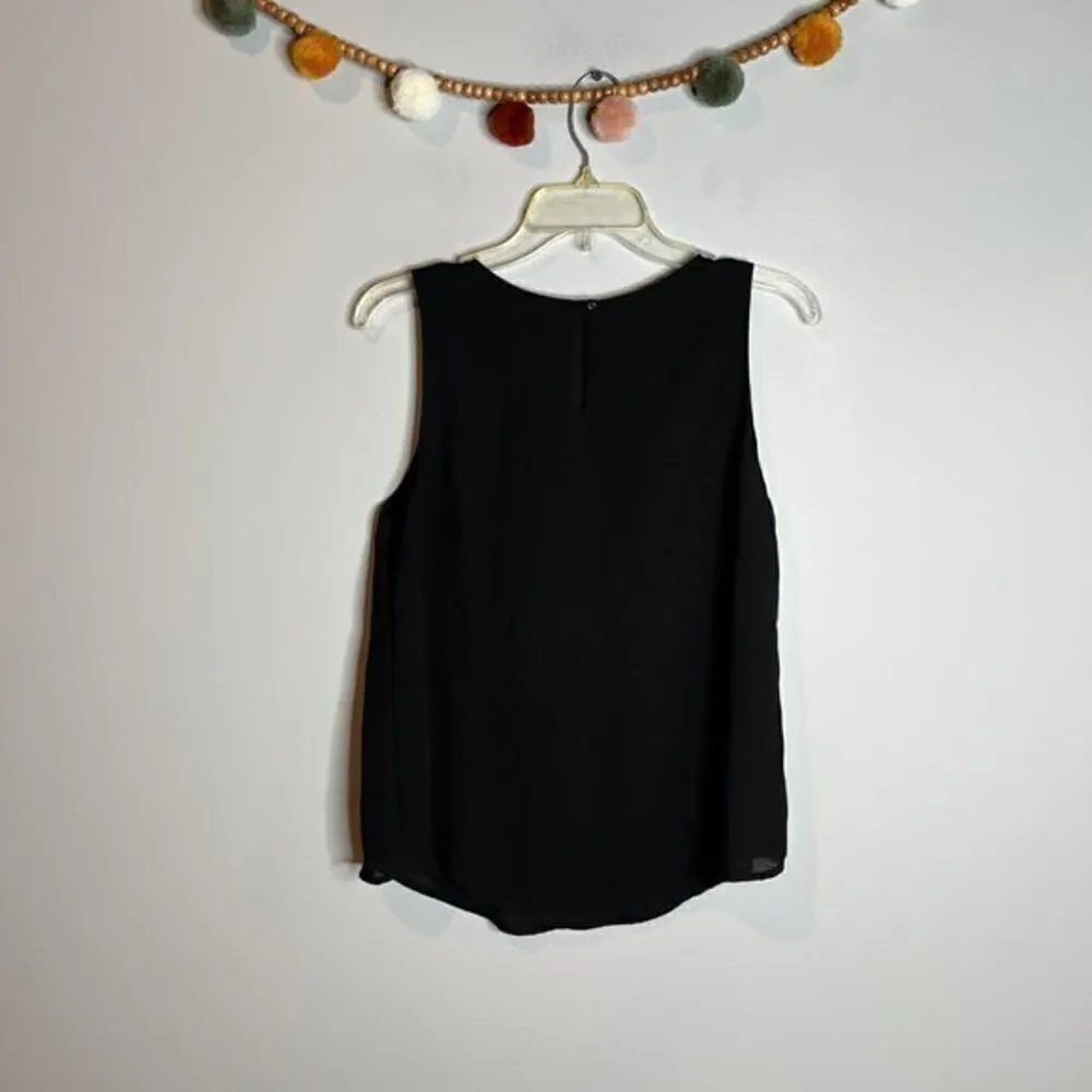 Naked Zebra 🌺  black chiffon tank top - Image 5