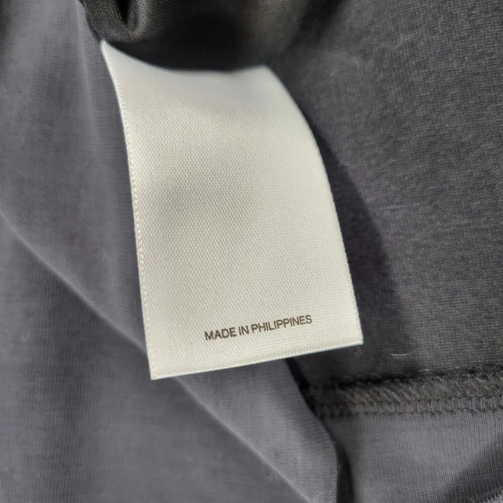 Express Modest Maxi Dress Womens XL Black High Mock Neck Ruched Shoulder New - Image 16