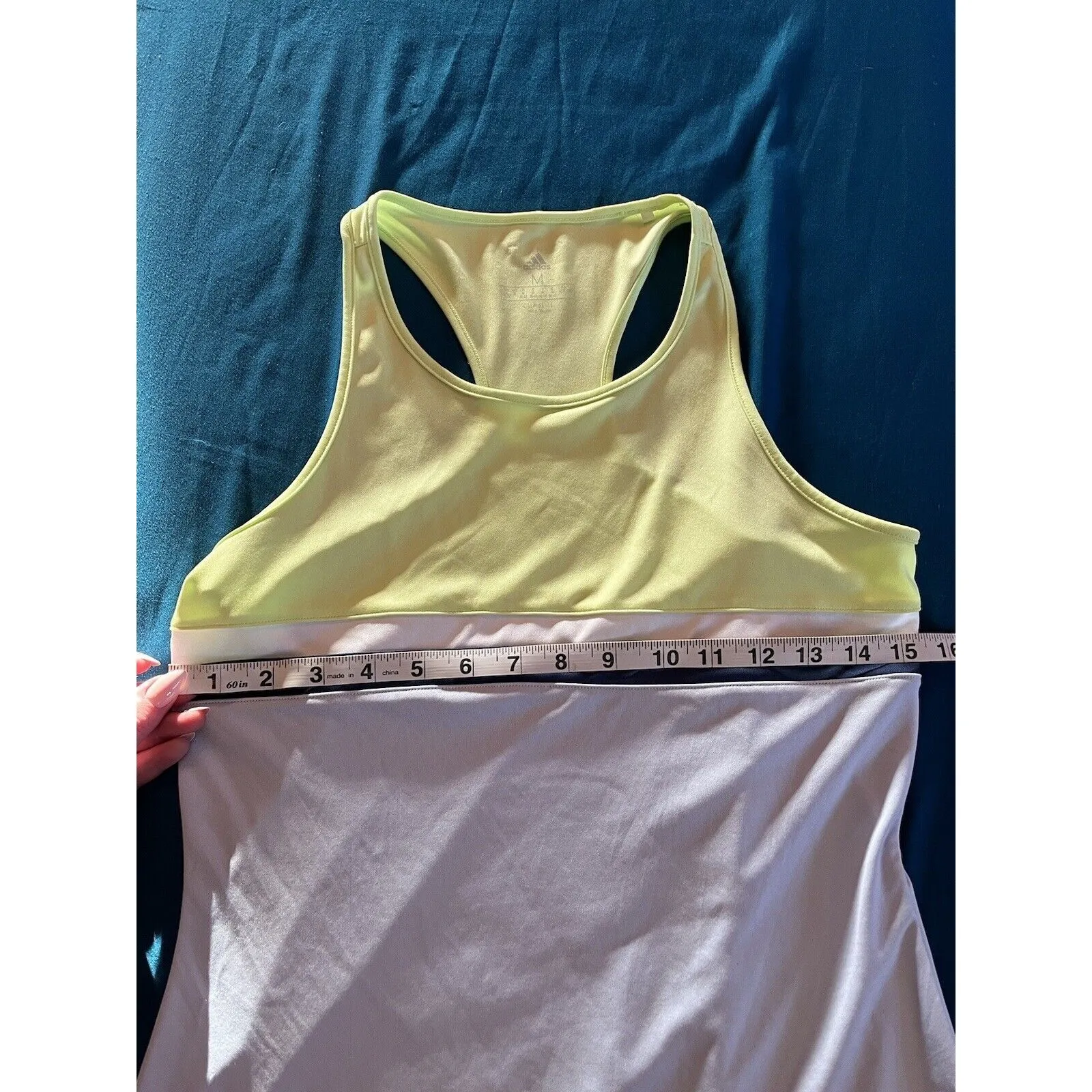Adidas Womens Tank Medium Multicolor Tennis Club Activewear Colorblock - Image 6