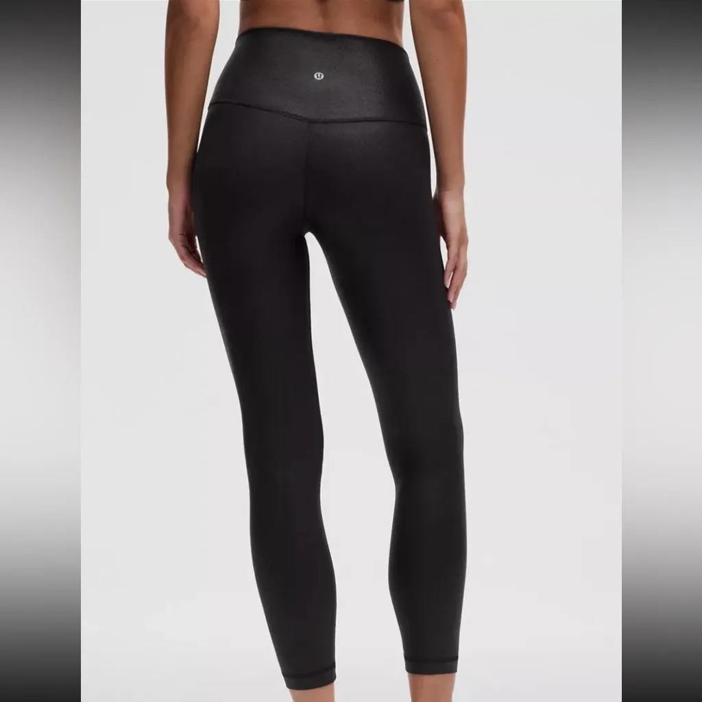 Lululemon Align High-Rise Pant 25” Shine
Radiate Foil Print Black
Size 2 — NWT - Image 2