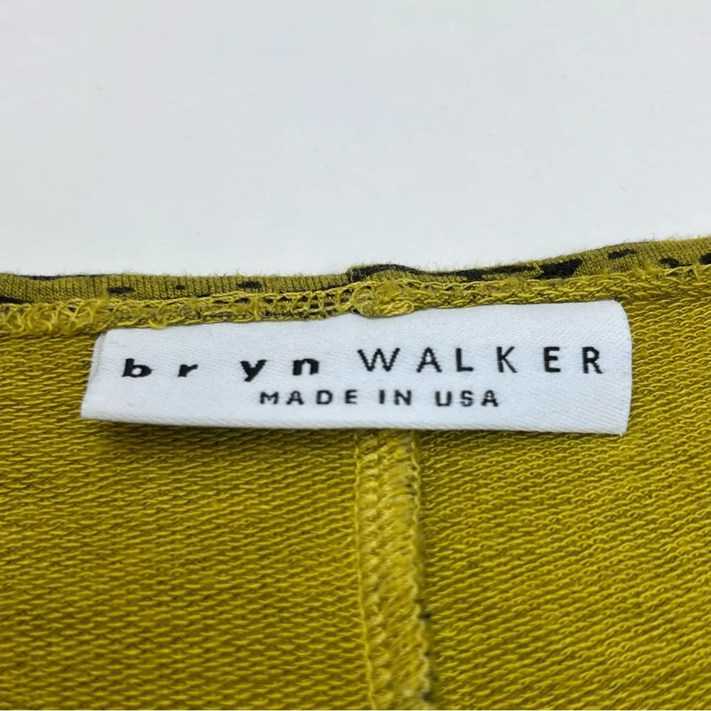 Bryn Walker Womens SZ Small Yellow Black Dolman Tunic Top Shirt Blouse Lagenlook - Image 2