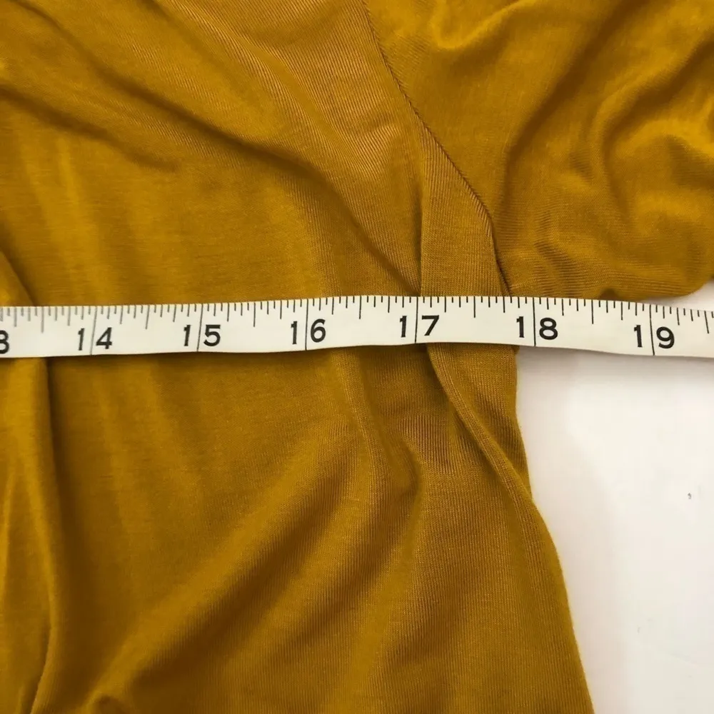 Anthropologie Akemi + Kin gold/yellow long sleeve beaded tassel blouse PXS - Image 10