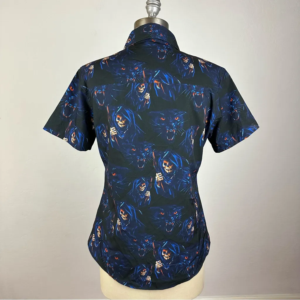Dixxon Flannel Company “Sex Panther” Graphic Dhirt Blue Size M - Image 8