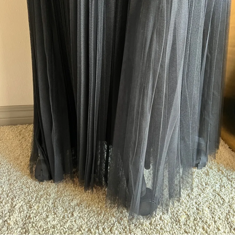 NWT Lucy Paris Black Tulle Maxi Dress Gown - Image 6