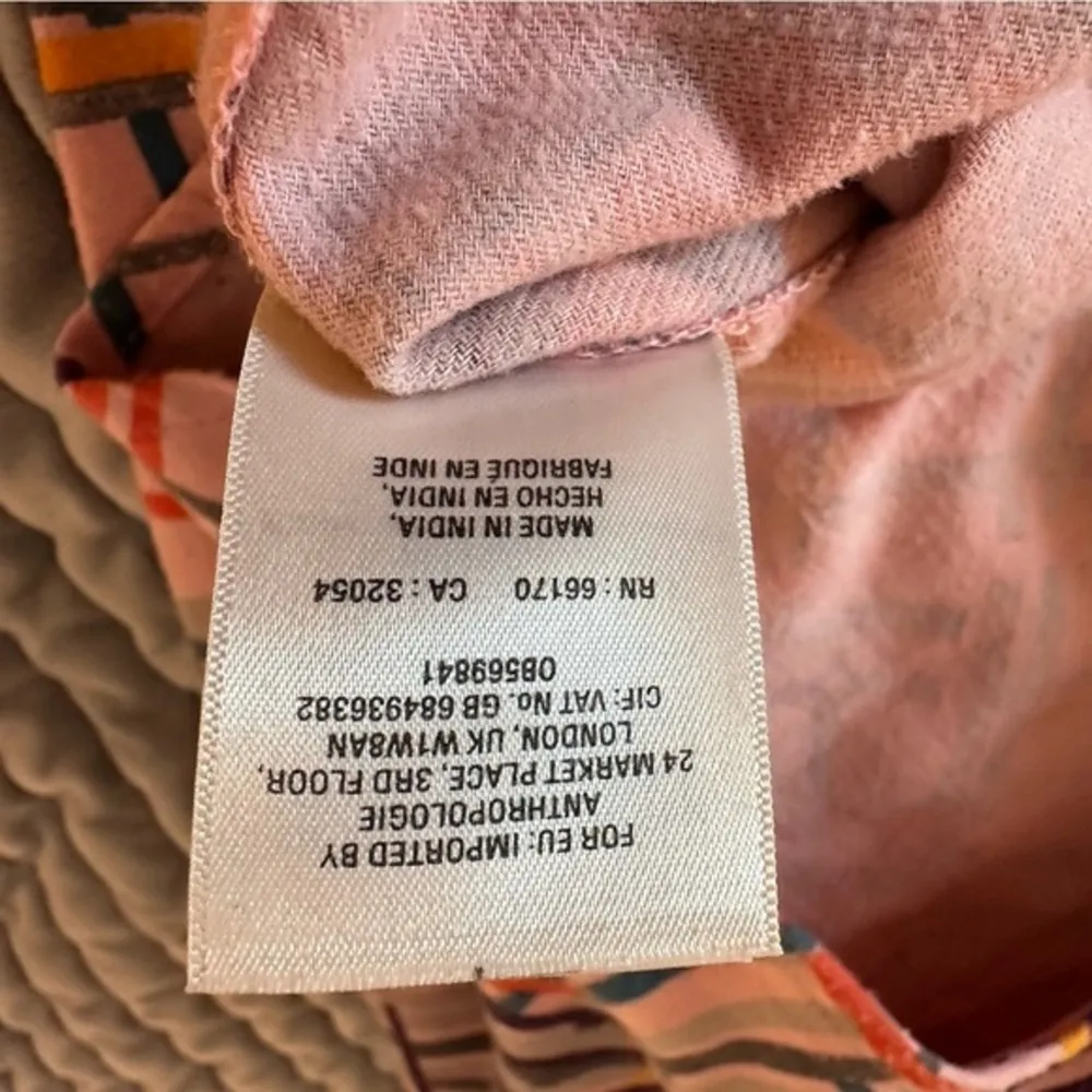 Anthropologie Maeve Bethesda‎ Flannel Pink Popover Henley Top Small - Image 7