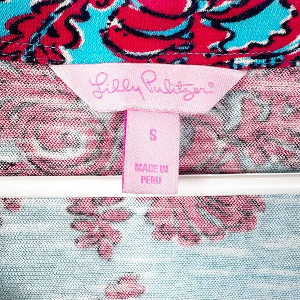 Lilly Pulitzer Westley Tunic Cerulean Blue Rhode Island Reef Size Small - Image 6