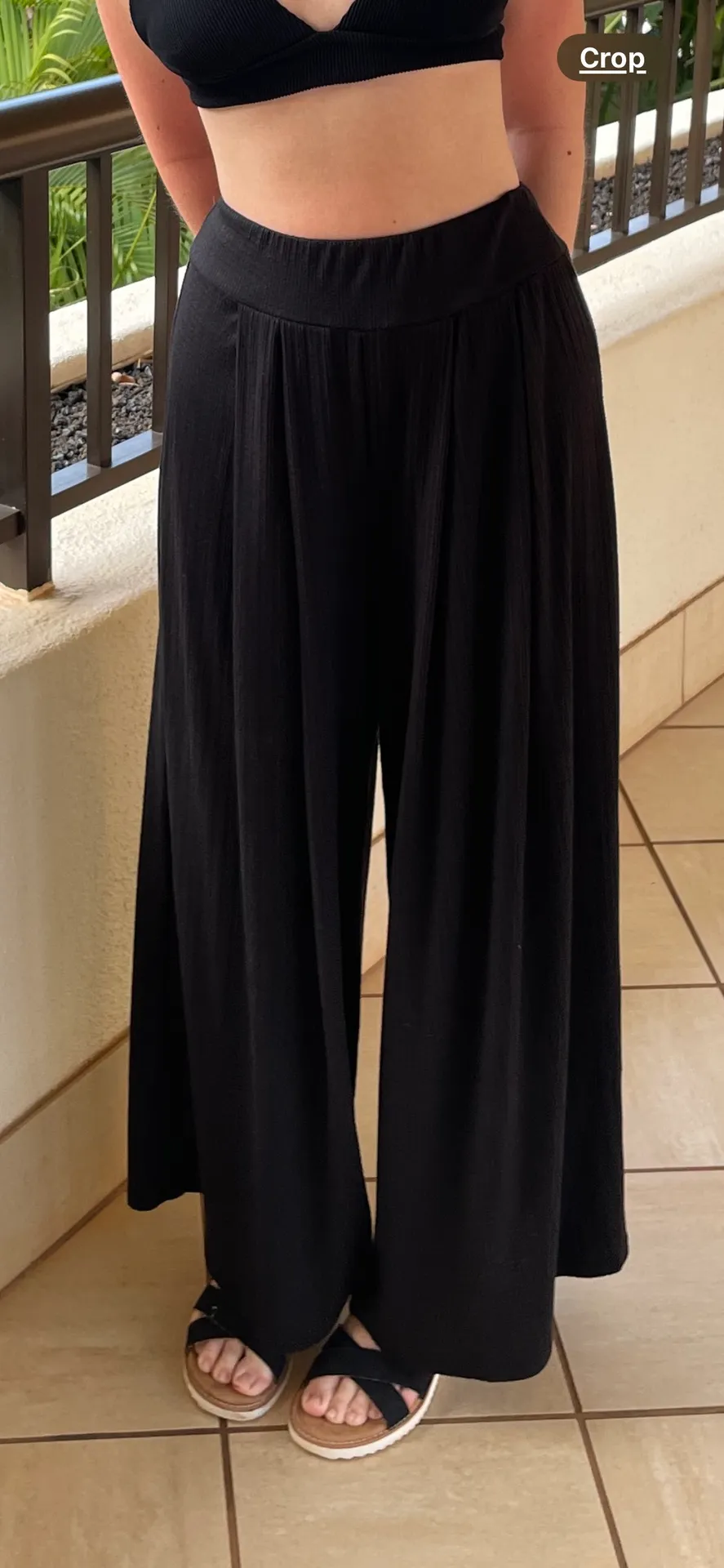 Black Flowy Pants - Image 4