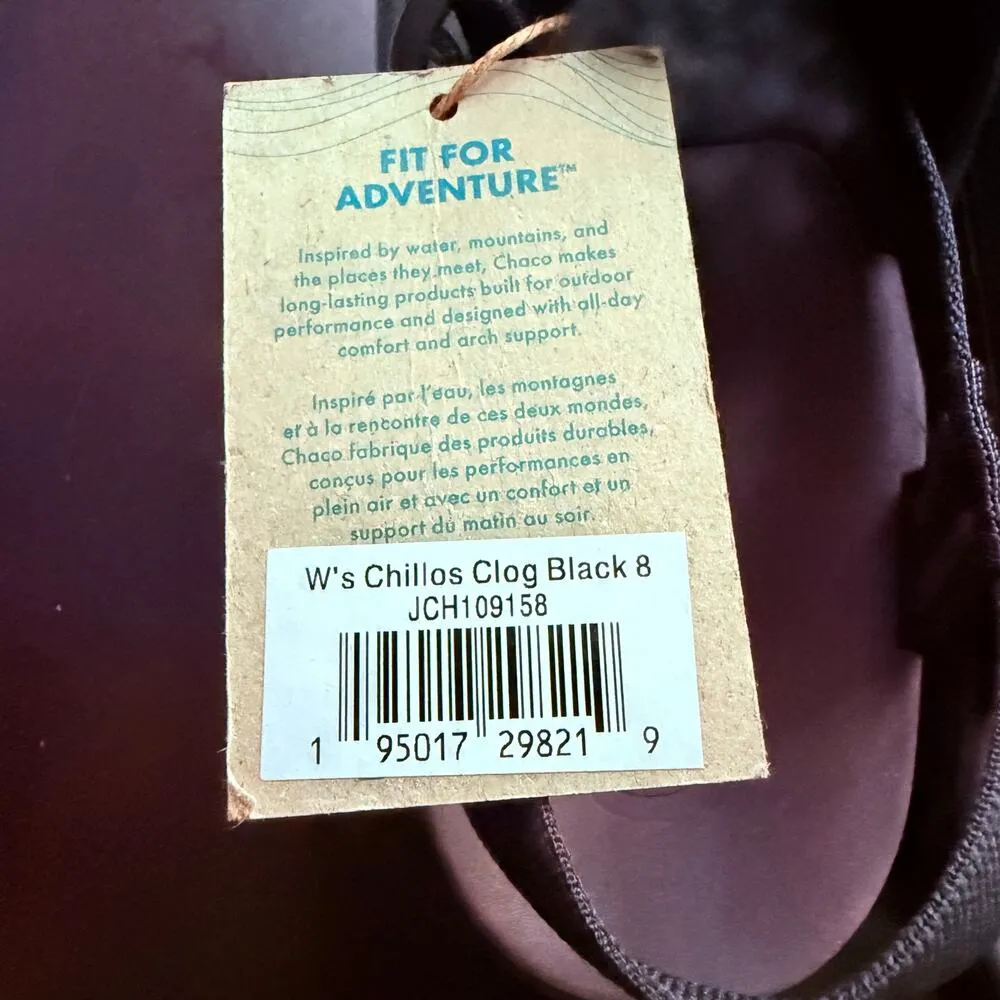 Chaco Women’s Chillos Clog Black Purple Closed Toe Shoes size 8 NWTs - Image 6