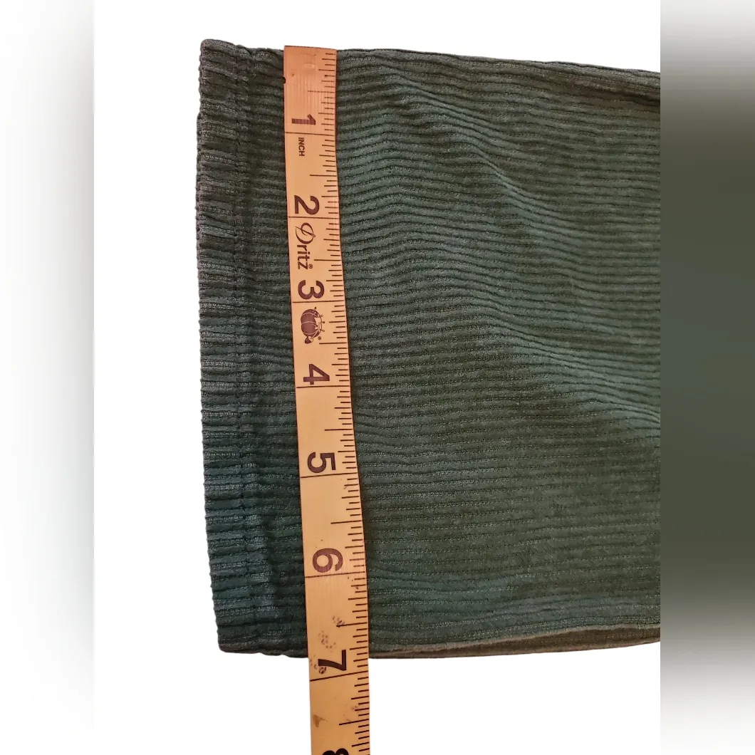 PacSun Green Corduroy Dad Jeans High Rise Button Fly Size: 22 - Image 9