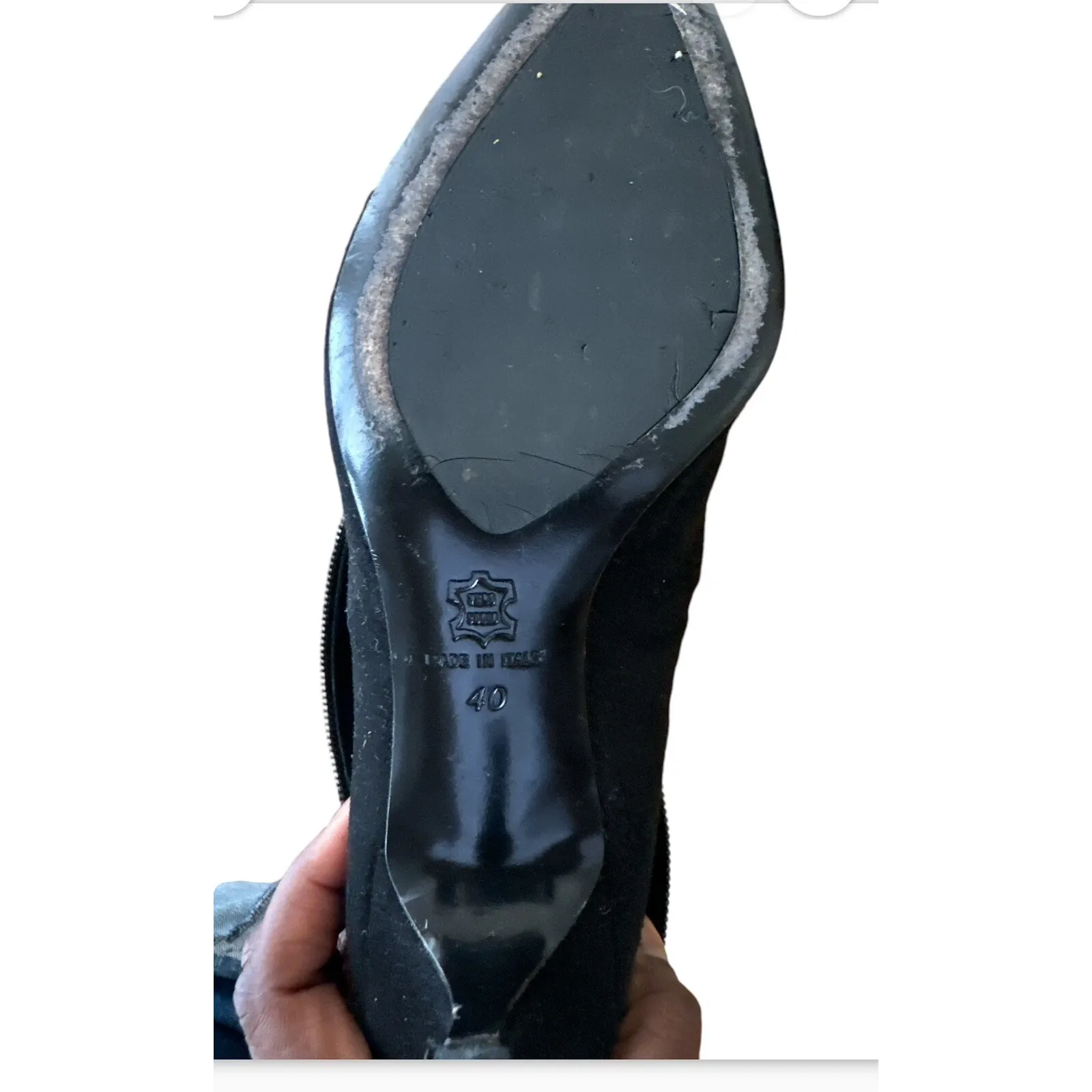 Georges Rech Paris Boots Leather And Suede Size 40 Fit Like A US 8.5 Black - Image 7