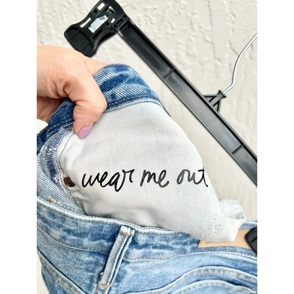 GRLFRND "Wear Me Out" High Rise Helena Jeans My Sharona Blue Women's Size 26 - Image 7