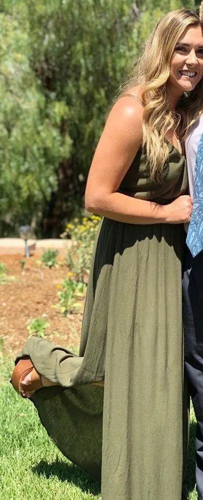 Lulus Olive Green Maxi Dress - Image 5