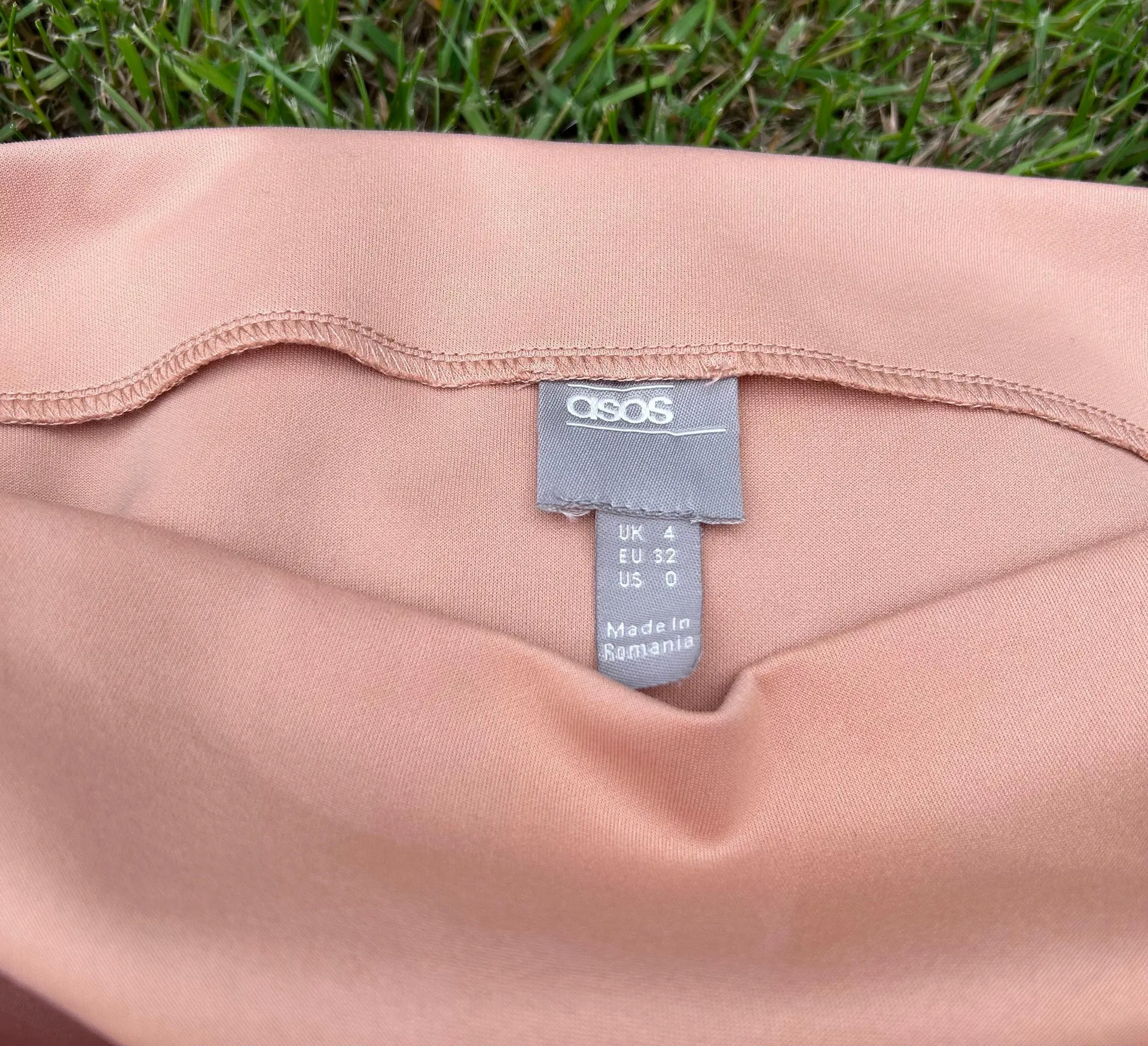 One Shoulder Light Pink Mini Dress - Image 6