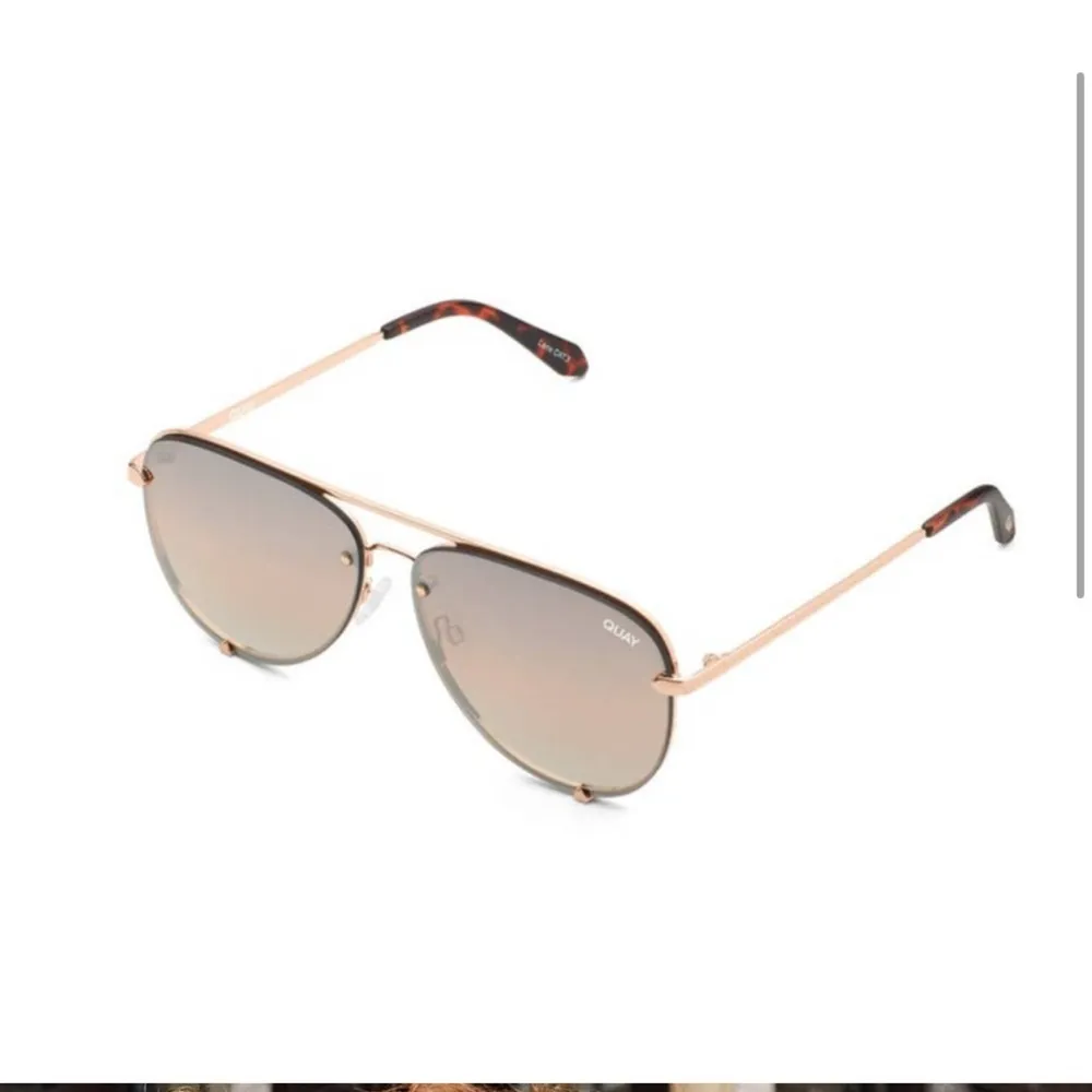 Quay Australia High Key Rimless Rose Brown Sunglasses NWT - Image 3