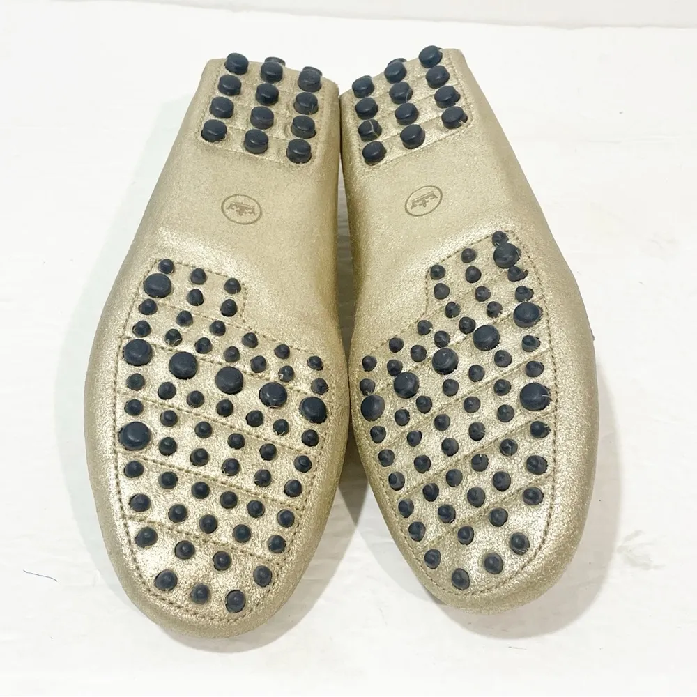 Peter Millar Size 8 Multi Color Tan Slip on Leather Driving Loafer - Image 7