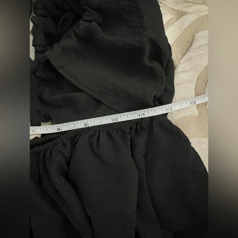 COMMENSE Backless Criss Cross Split Midi Dress, size Small NWT Black - Image 6