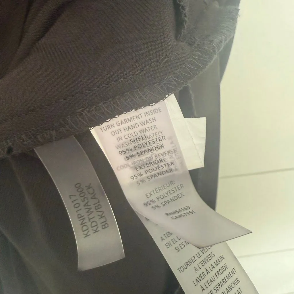 Kensie Women’s Small Black Faux Wrap Dress Stretchy - Image 4