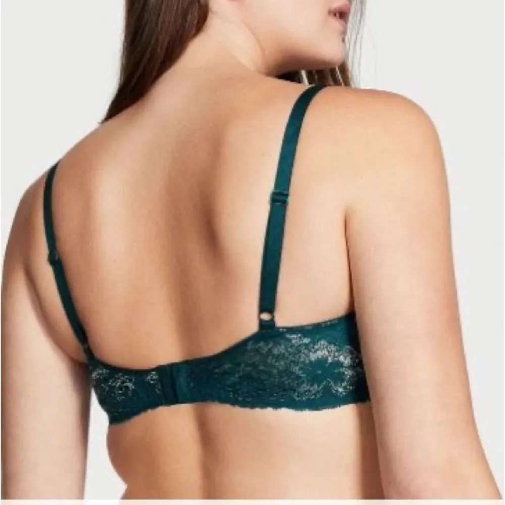 Victoria’s Secret Body by Victoria Demi Unlined Emerald Lace Bra NWT! - Image 2