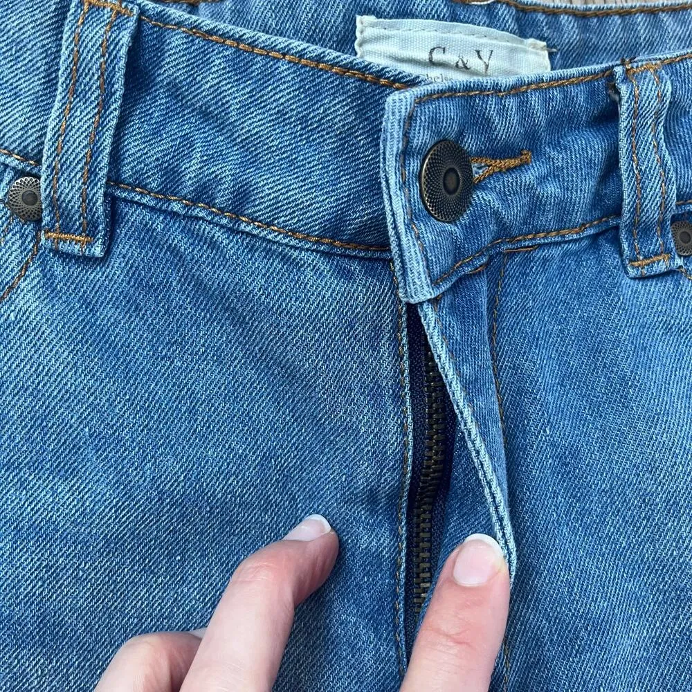 Chelsea & Violet Women's Distressed Cut Off Denim High Rise Shorts Size 27. NEW - Image 7