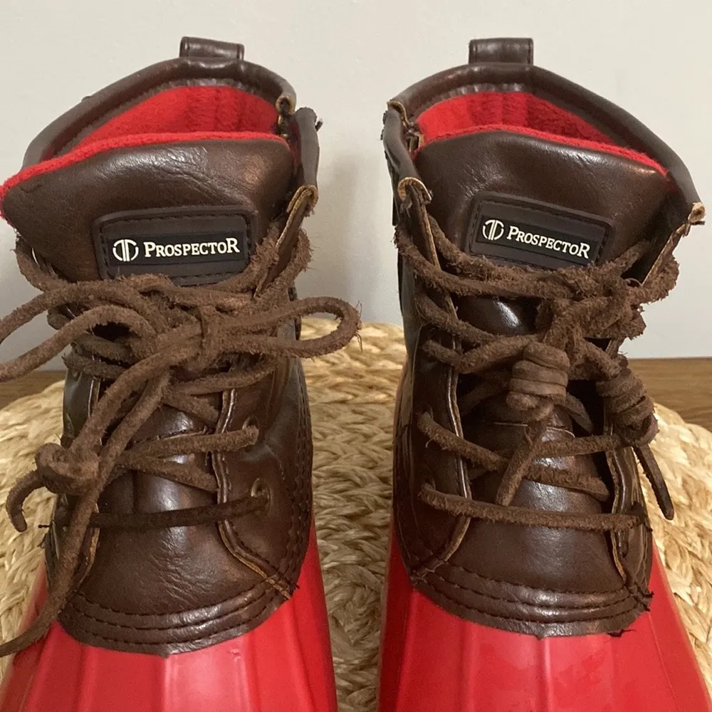 Prospector red and brown boots size 7 - Image 4