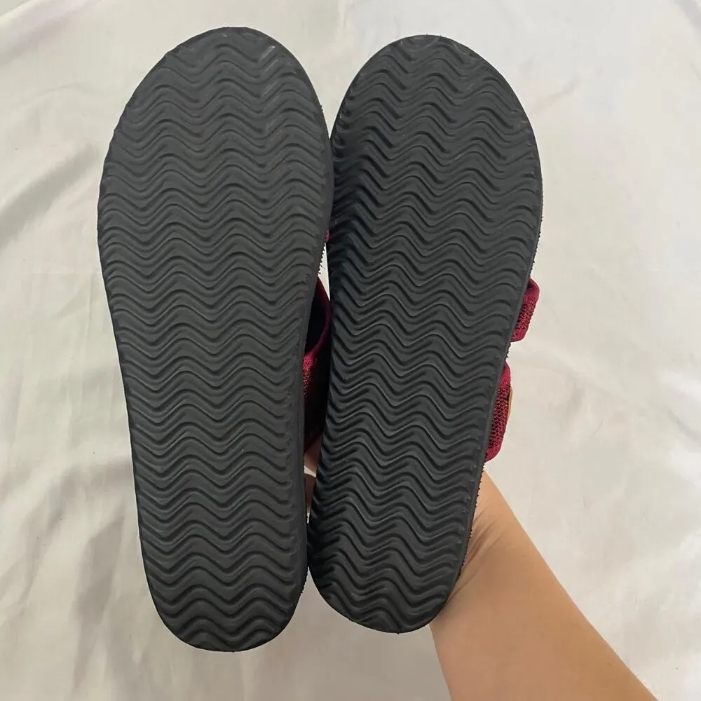 NEW Black Purple Burgundy Mesh Sport Athletic Sandals / Flip Flops EU 42 US 11.5 - Image 6