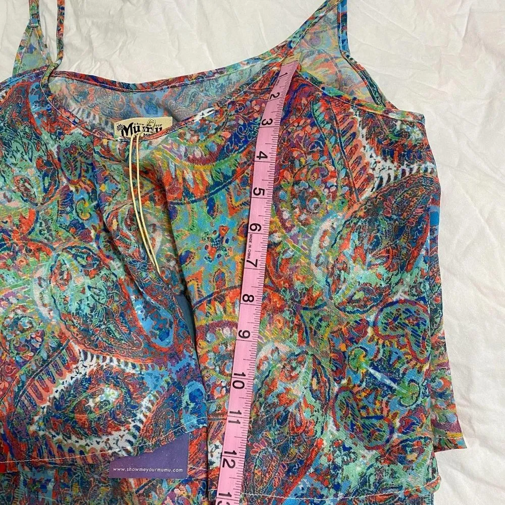 NWT-Show Me Your Mumu Jodi Rae Ruffle Tank- MD - Image 48