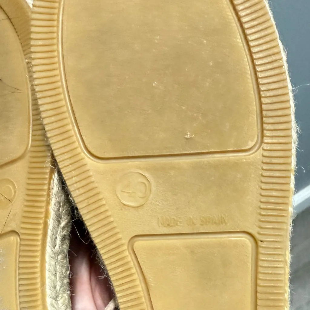 Anthropologie Kanna Women's Beige Suede Lace Up Espardrilles‎ Size 40/9 - Image 5