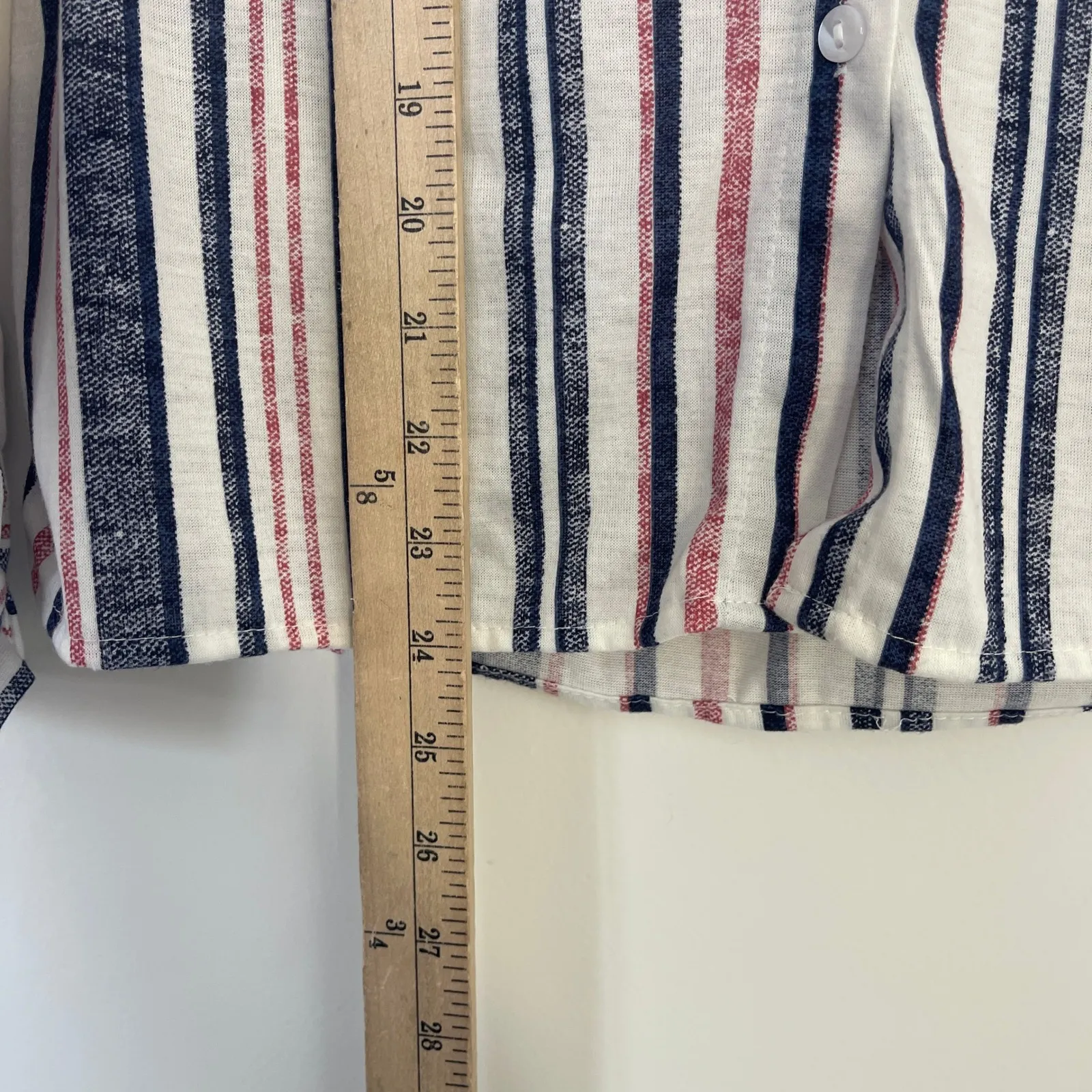 Eden & Olivia Striped Button Up Shirt Long Sleeve Women's Size Medium - Image 8