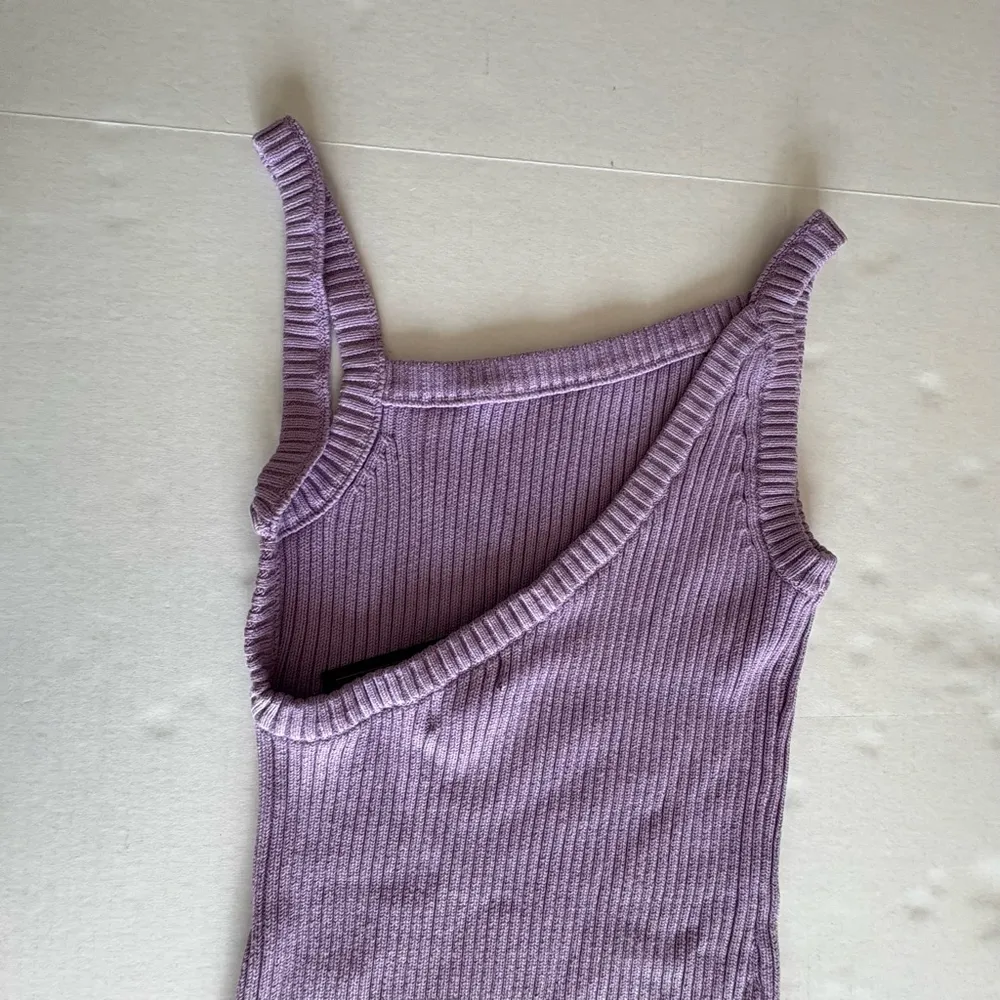 NWT Michael Costello X Revolve Amari Ribbed dress light purple medium - Image 7