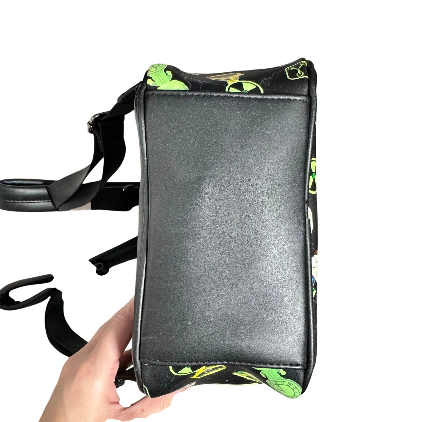 Lounge Fly  Back To The Future Plutonium GITD Plastic Empire NWT Mini Backpack - Image 5