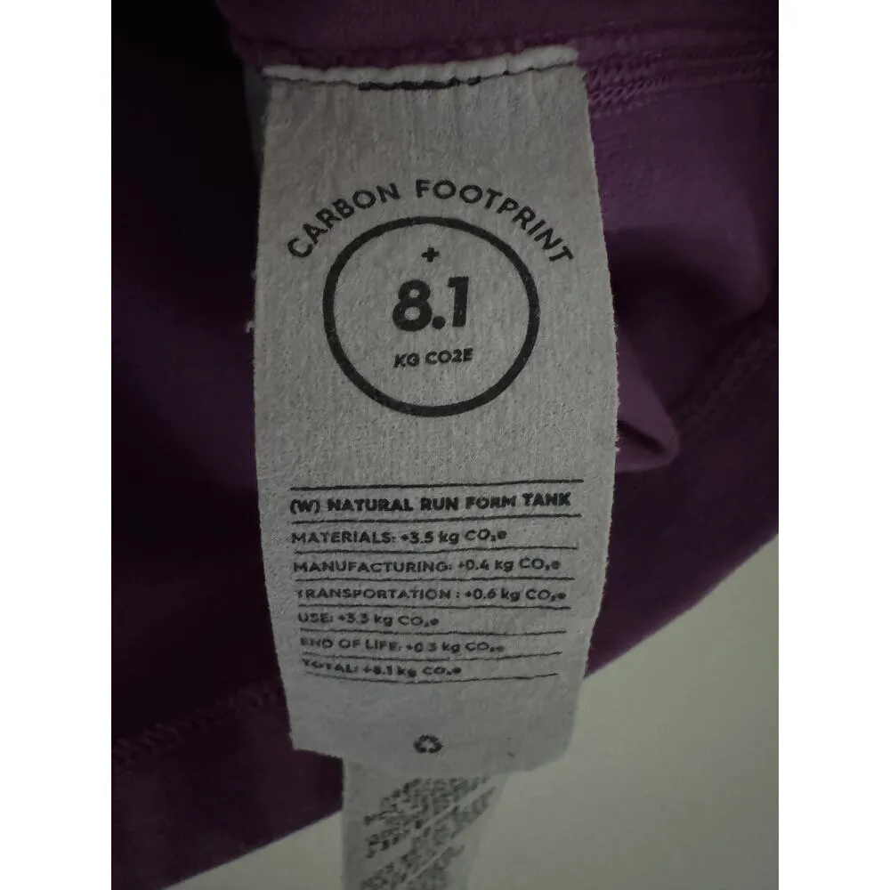 Allbirds Natural Run Form Tank Top Cropped Purple Lyocell Merino Wool Stretch XS - Image 8