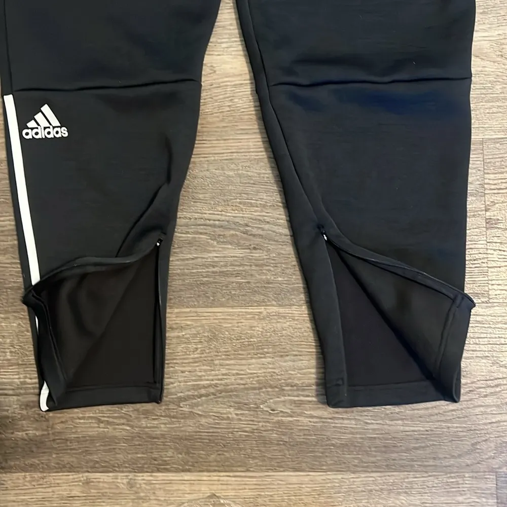 Adidas Climate ZNE 3.0 Women’s Tapered Black Thick w/Drawstring Waist Sweatpants - Image 5