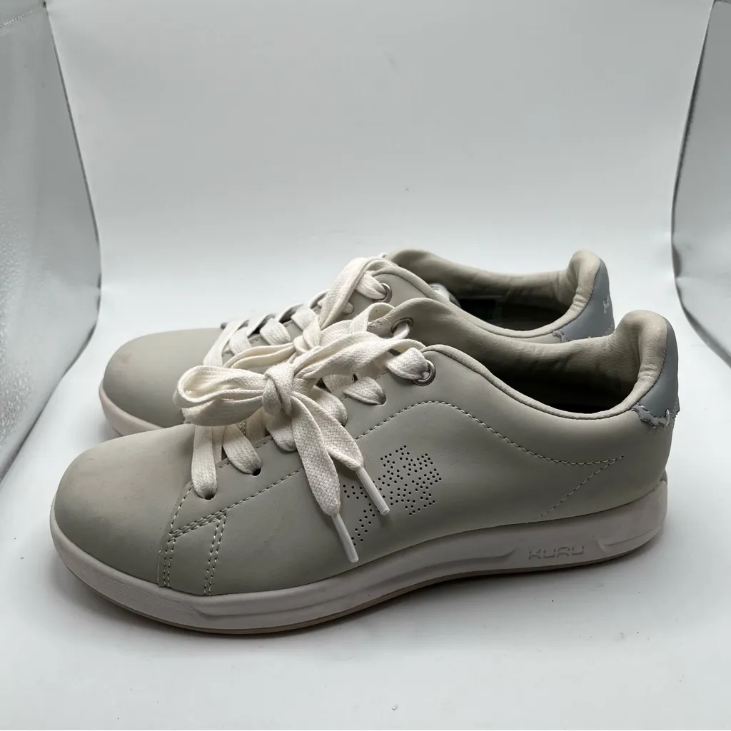 Kuru Roam Bone Gray Cloud Gray shoes women’s size 6.5 sneakers leathers EUC - Image 2