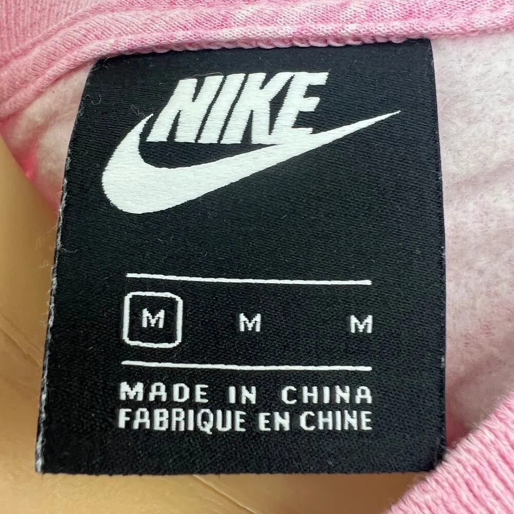 Nike XS Pink Short Sleeve Crop Baby Tee Sweatshirt Sweater - Image 8