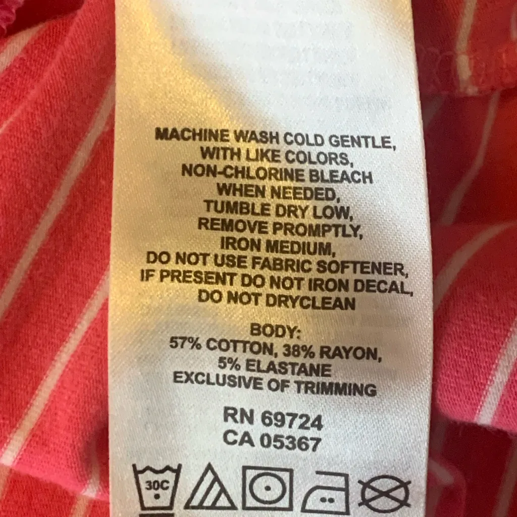 Columbia “Reel Beauty ll” dress Large pink white stripe Omni - Image 3