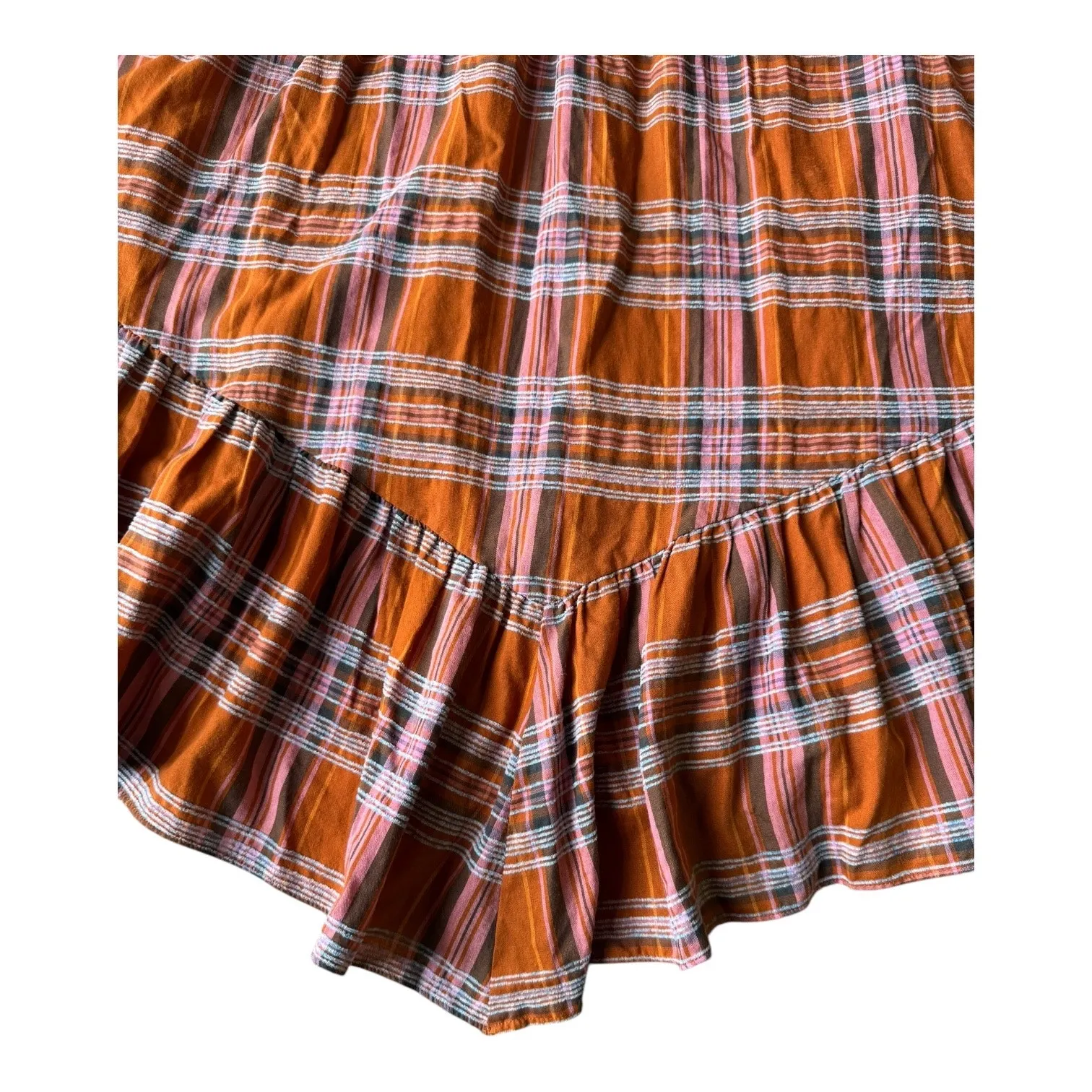 Anthropologie Plaid A-Line Midi Skirt high low high waisted size XL - Image 12